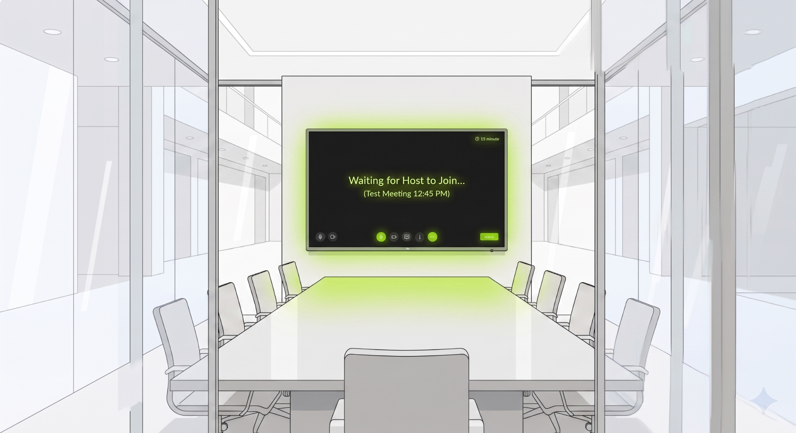 Icon of an empty video call screen