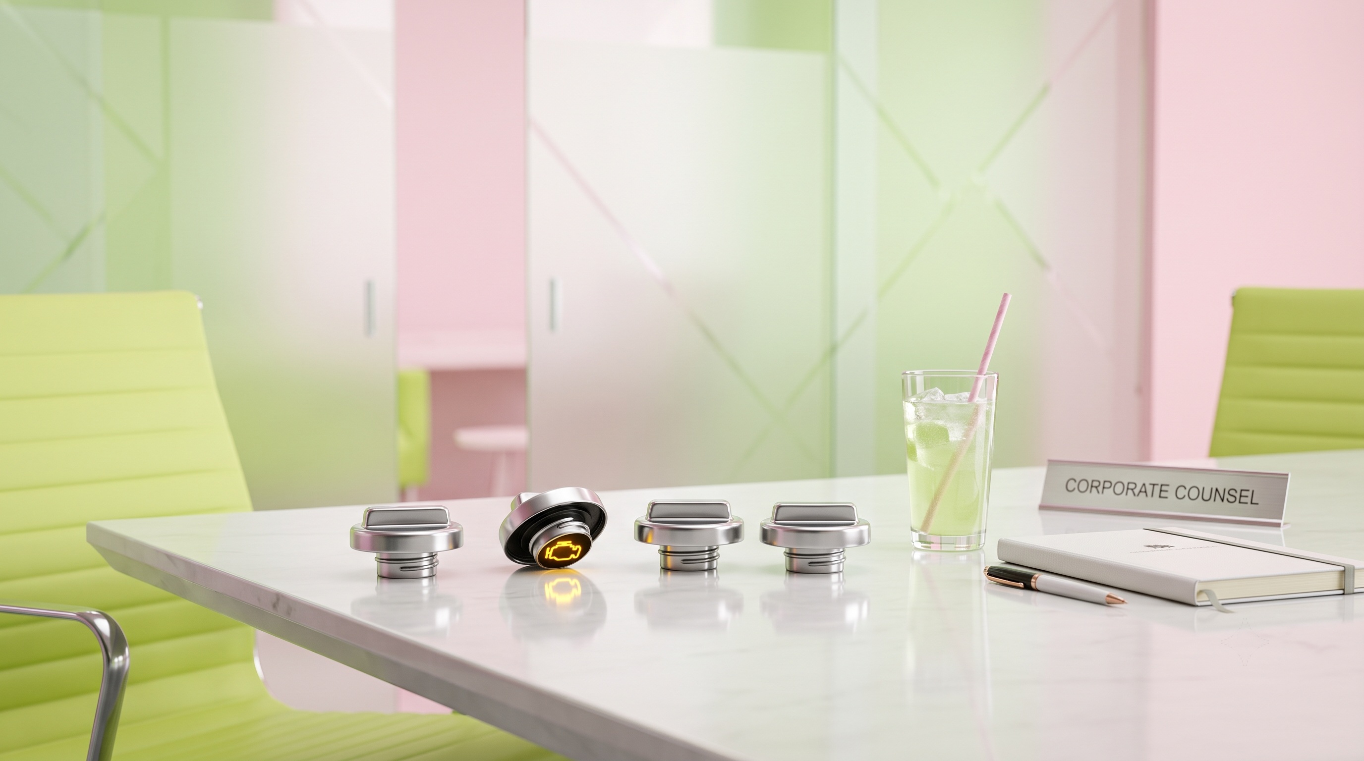 The Shell Game corporate legal desk setup